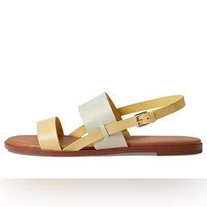 Cole Haan Flynn Flat Yellow and Gold Sandal